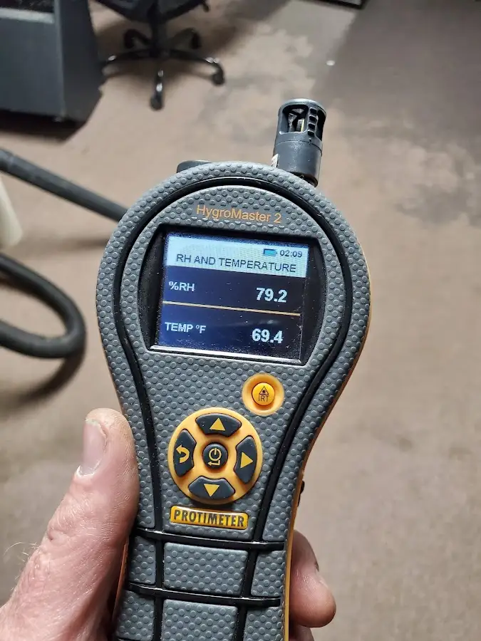 Moisture meter humidity assessment for Fire & Smoke Damage Restoration in Wimauma